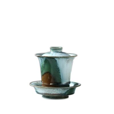 可养松针盖碗景德镇陶瓷三才泡茶碗茶杯单个功夫茶具大号防烫家用