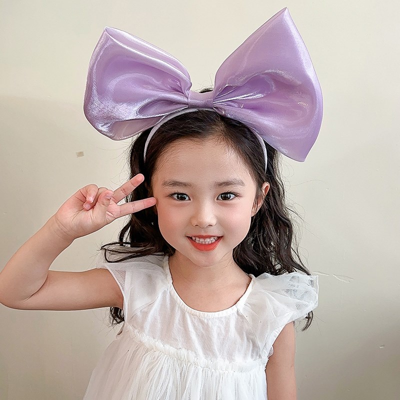 六一儿童节大蝴蝶结发箍女童可爱头饰2024新款小女孩森系头箍发饰