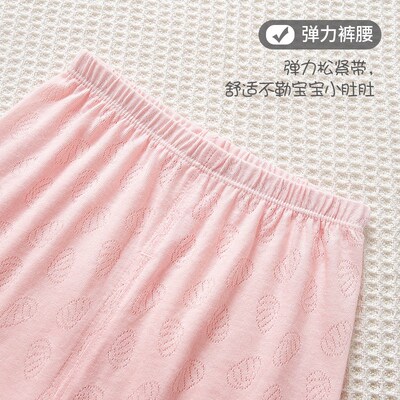 婴儿裤子夏季薄款儿童纯棉短裤男童女宝宝可开裆打底裤子夏装透气
