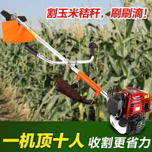 汽油割草机侧挂背负式松土除草机割灌机小麦水稻收割机配华盛动力