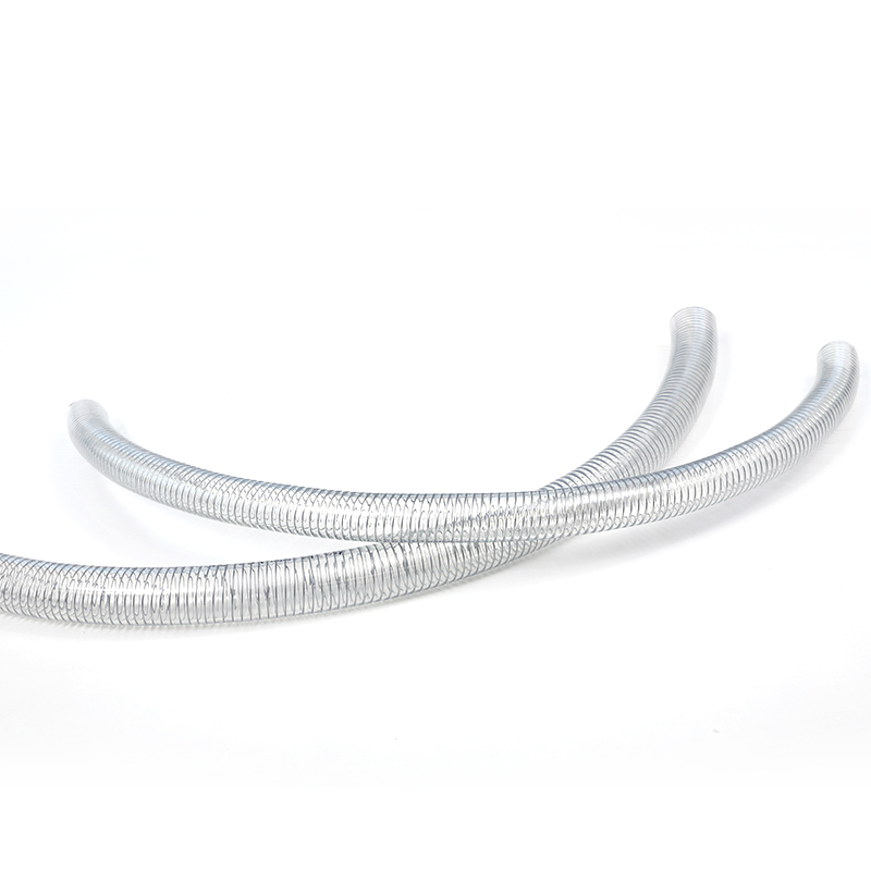 PVC加厚钢丝软管160度耐热透明吸料管高温软管真空水管耐高压油管