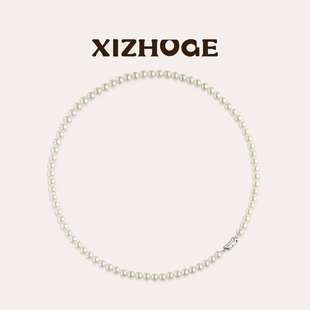喜珠阁【classic经典】全珠链淡水珍珠项链配饰