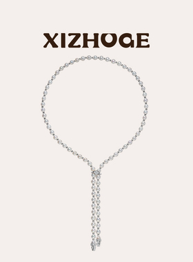 喜珠阁【Energy能量】Lucky snake天然白珍珠项链女款高级饰品