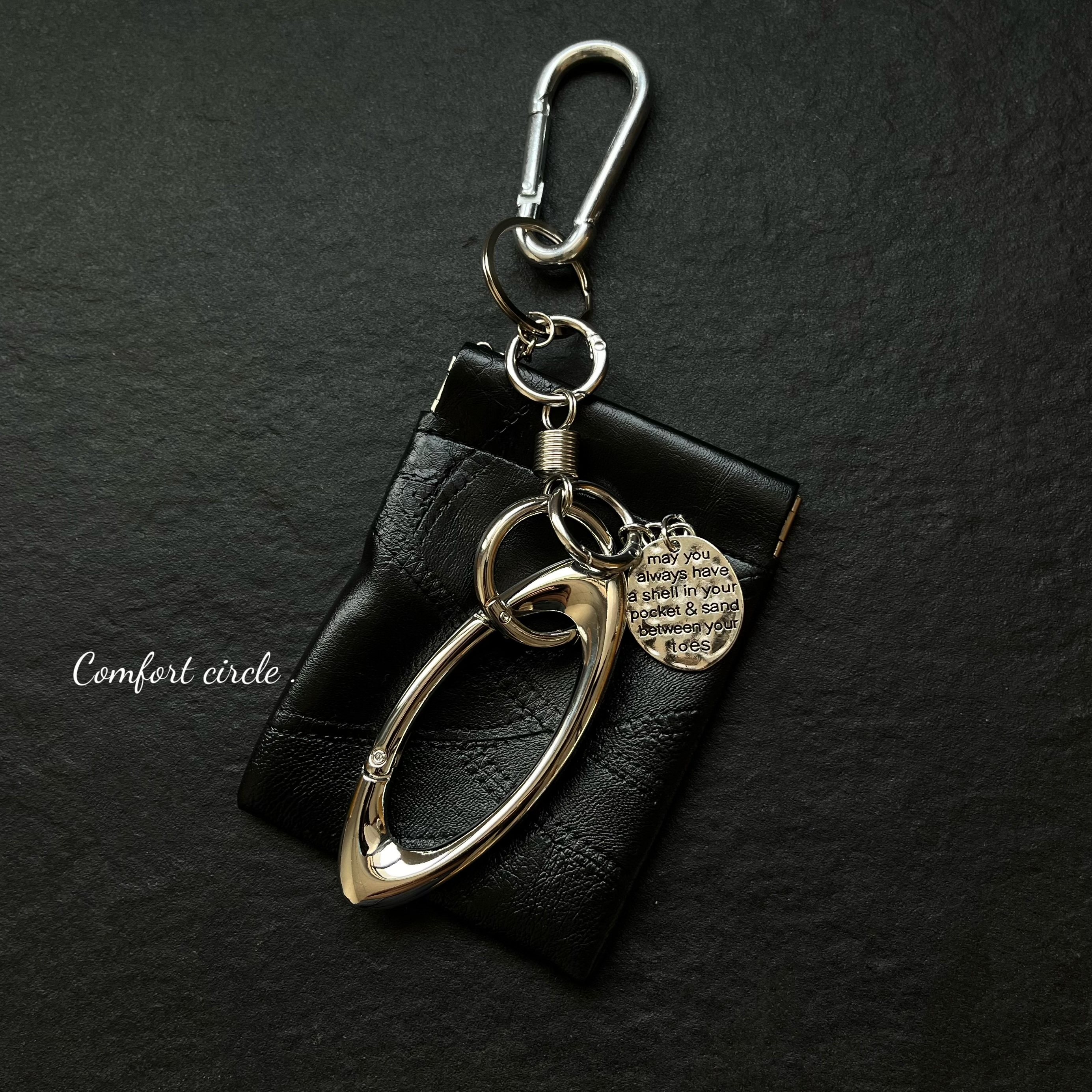 洛默原创椭圆零钱包钥匙扣腰间挂饰配饰潮流高级感包包挂件vibe风