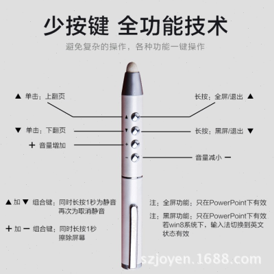 希沃电子白板触控翻页笔PPT触摸屏手写笔多功能上课演讲教师用