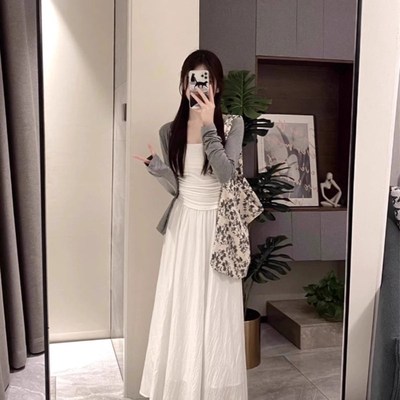 夏季新款大码胖MM半身裙女高腰显瘦垂坠感a字靓丽阁休闲长裙3件套