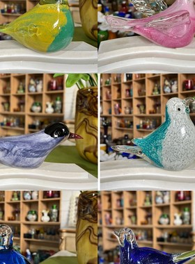 卡罗尔 A鸟合集手工琉璃摆件创意装饰品家居桌面摆件可爱礼物