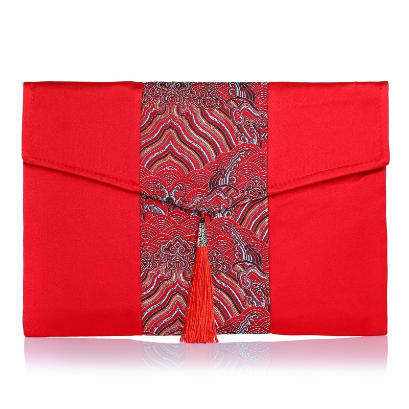 高档布艺礼袋特大号可装3W-6万元红包通用新年结婚利是封企业奖金