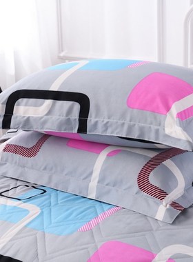 方格枕套一对枕头套单成人大学生宿舍大号枕皮套夏季男女神4874cm