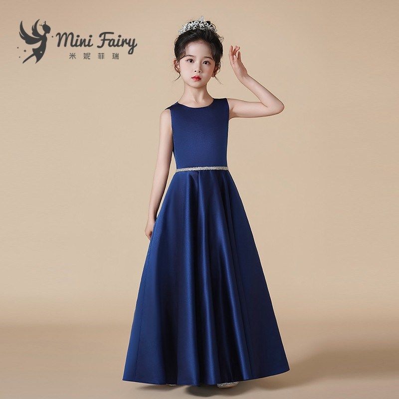 新女童礼服钢琴演出服中大童长笛乐团舞台演出诗朗诵比赛缎面长裙,童装/婴儿装/亲子装,儿童礼服,淘宝优惠券,粉丝福利购,淘宝优惠卷