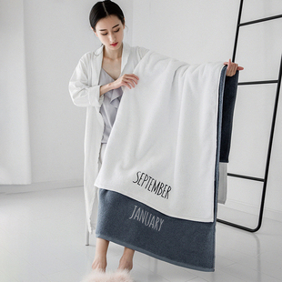 纯棉浴巾女家用男款大人全棉加厚吸水情侣洗澡专用大尺寸游泳裹巾