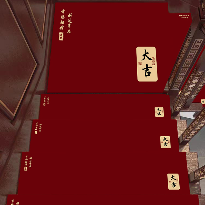 新中式喜庆楼梯垫复式实木楼梯踏步垫防滑脚垫红色硅藻泥隔音地垫