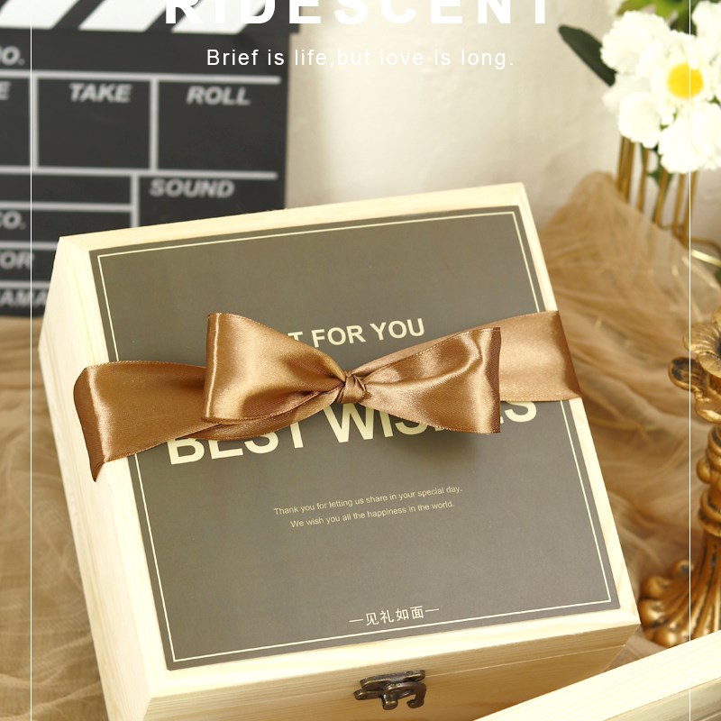 复古木盒伴手礼男伴郎男士婚礼伴娘女实用结婚杯子新娘小物件礼盒