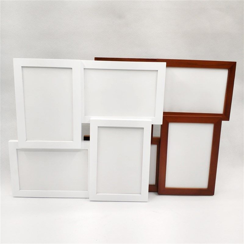 欧式实木相框创意摆台洗照片定制实木6 六寸四联画框组合挂墙包邮
