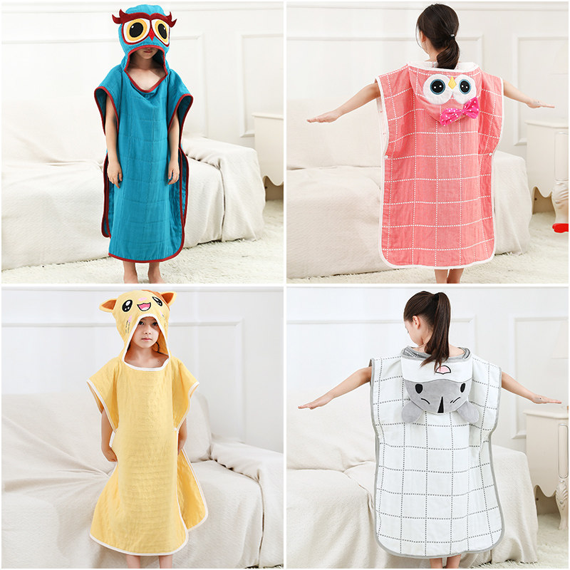 宝宝浴巾婴儿纯棉纱布新生儿超柔吸水洗澡巾浴袍儿童浴巾斗篷带帽,婴童用品,浴巾,淘宝优惠券,粉丝福利购,淘宝优惠卷