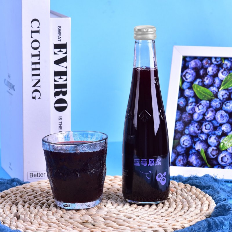 志有 蓝莓原浆 蓝莓汁320ml/瓶zht