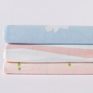 针织印花竹棉汗布 A类竹纤维面料 春夏款透气睡衣爬服布料