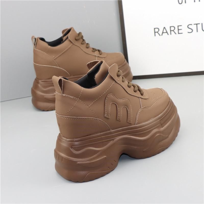 超高跟12cm老爹鞋女秋冬新款小个子内增高10cm厚底松糕休闲小白鞋,女鞋,老爹鞋,淘宝优惠券,粉丝福利购,淘宝优惠卷