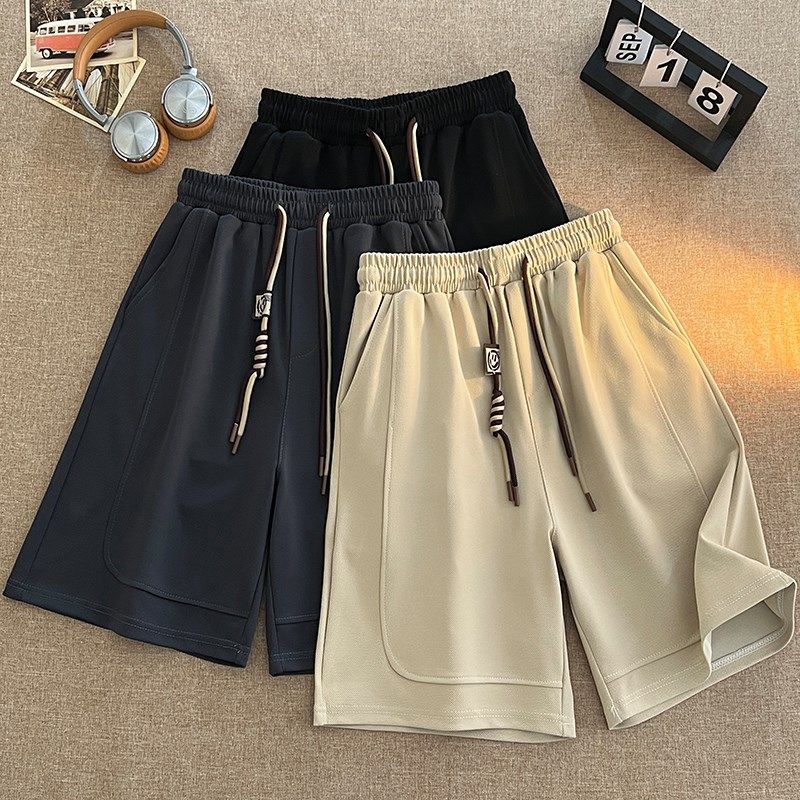 夏季薄款短裤男潮牌运动百搭休闲日系港风潮流青少年纯色五分裤子,男装,休闲裤,淘宝优惠券,粉丝福利购,淘宝优惠卷
