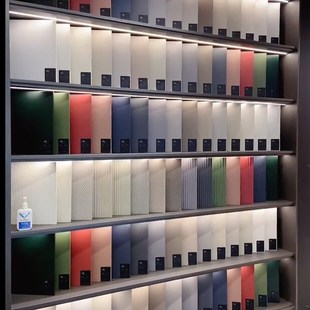 瓷砖样块色板卡槽斜放展示架石材小样板材生态板亚V克力陈列展示