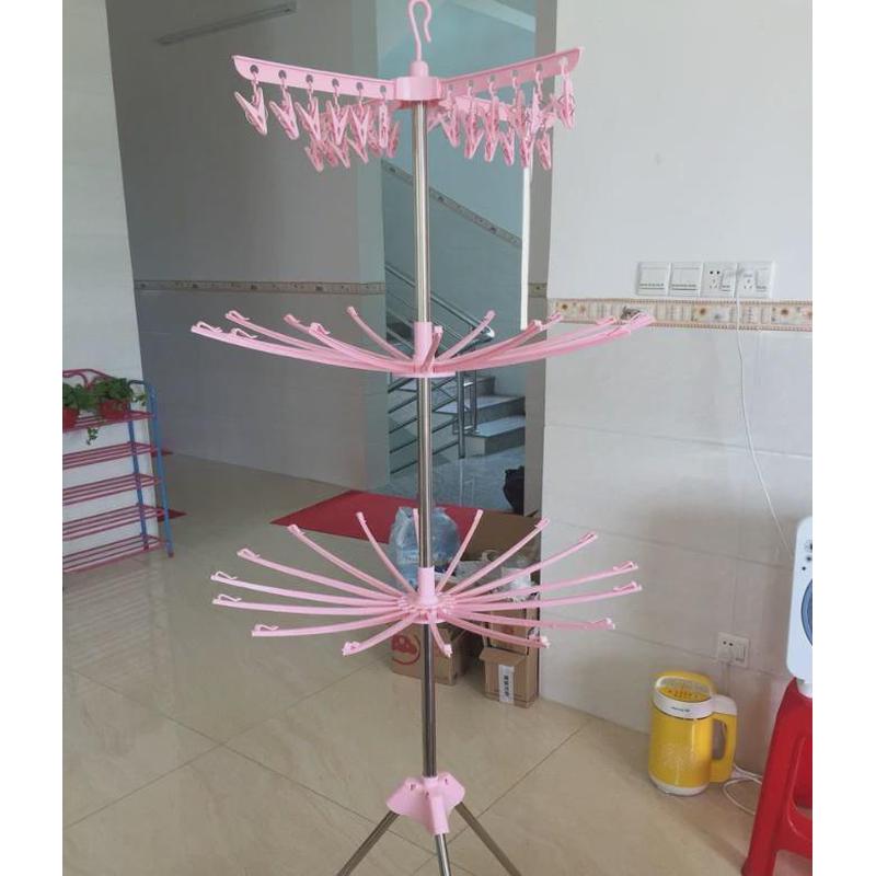 伞形婴儿晒衣f架晾衣架落地式毛巾架折叠阳台多功能室内宝宝尿布