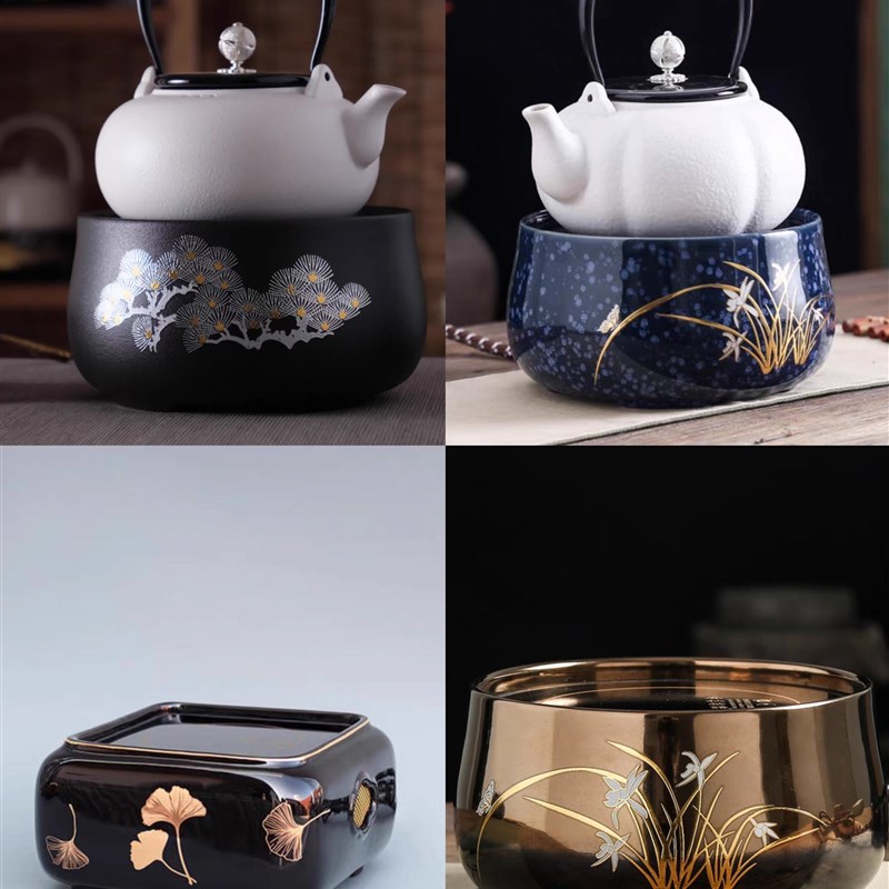 春秋茶语电陶炉家用茶炉静音烧水铁壶陶壶煮茶器电陶炉茶壶