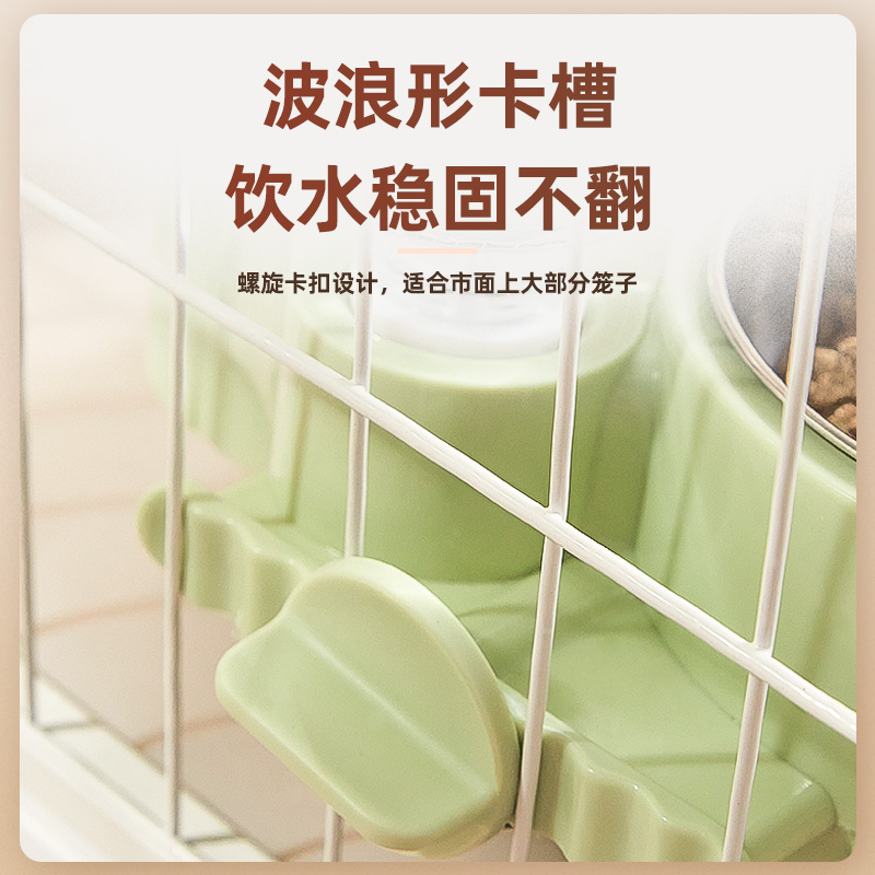 挂式悬猫碗狗碗挂笼碗盆双碗自动饮水狗碗宠物碗水盆防打翻食盆狗