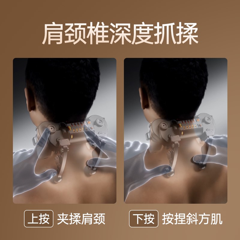 喜来康颈椎按摩器腰部背部多功能家用揉捏疏通按摩枕肩颈按摩仪
