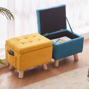 换鞋凳家用门口实木凳沙发凳长方形可G坐简约现代客厅多功能收纳