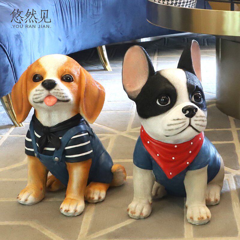 速发家有a爱犬摆件存钱t罐家居饰品创意摆设个性卡通儿童房装饰礼