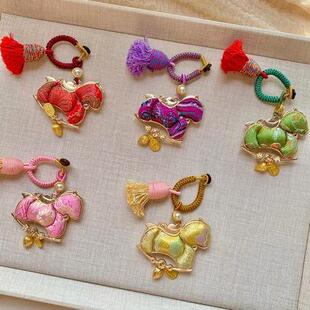 【成品】马上有钱非遗手工宋锦小马挂件/包挂/车挂马年宋锦挂件