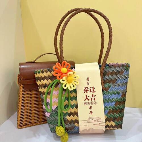 节日礼品包装生日福寿喜事编织篮