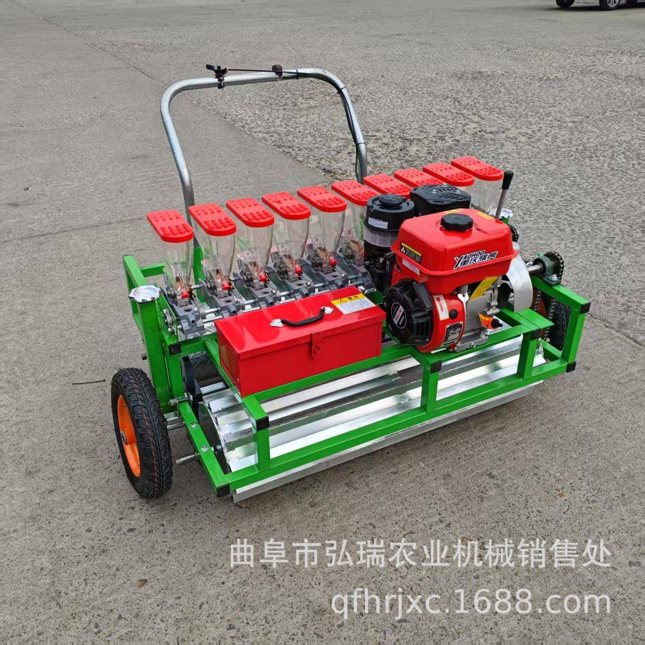 汽油动力多行蔬菜精播机手推式谷物播种机升级版白菜精播机