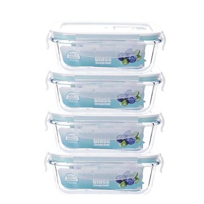 glass food storage container box for microwave oven