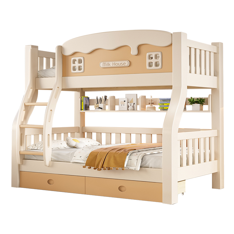 实木上下铺卡通儿童床双层木床小户型架子全实木高低儿童床子母床