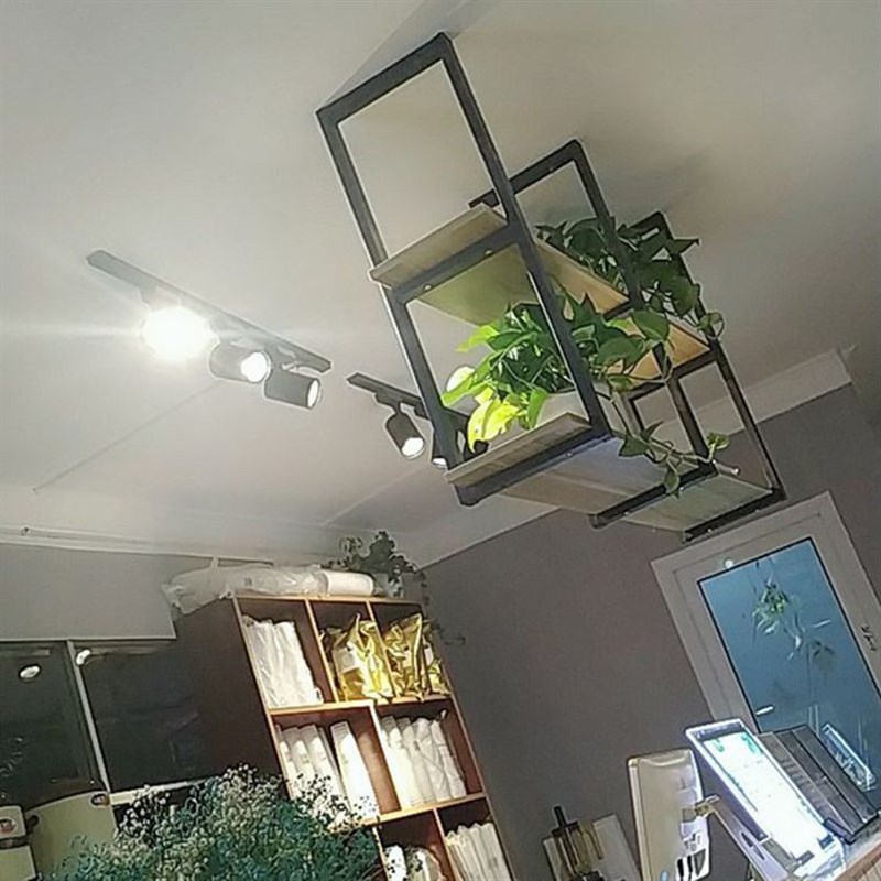 工业风铁艺实木置物架餐厅酒架吧台悬挂厨房收纳架墙上壁挂吊架