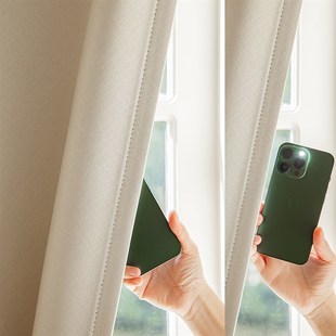 半门帘遮挡帘隔断帘冬季 魔术贴窗帘遮光免打孔安装 保暖防风遮阳布