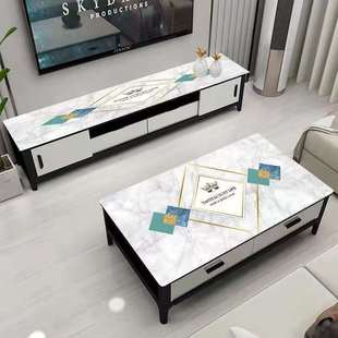 [茶几桌布]防水防油软玻璃电视柜盖布长方形定制D印免洗垫