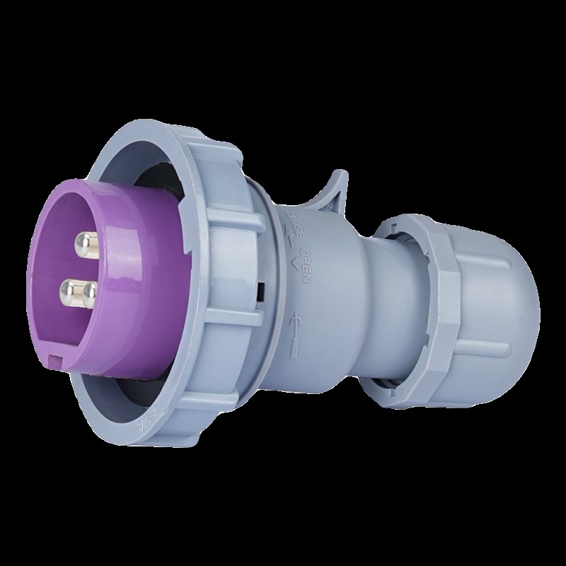 欧标低压两芯20-25V工业插头2P三芯16A32A防水连接器暗装插座629a