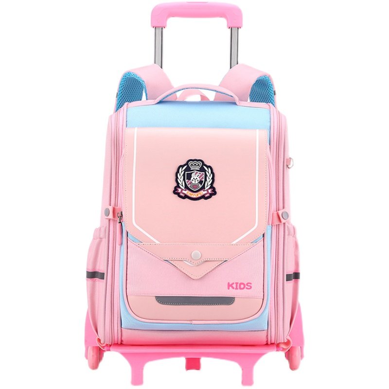 小学生拉杆书包女二三到六年级22年新款防水爬楼儿童拉杆箱女童
