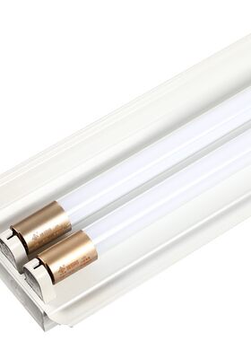 led灯管T支架全米加厚高亮日光灯架管带罩管铁艺空架子