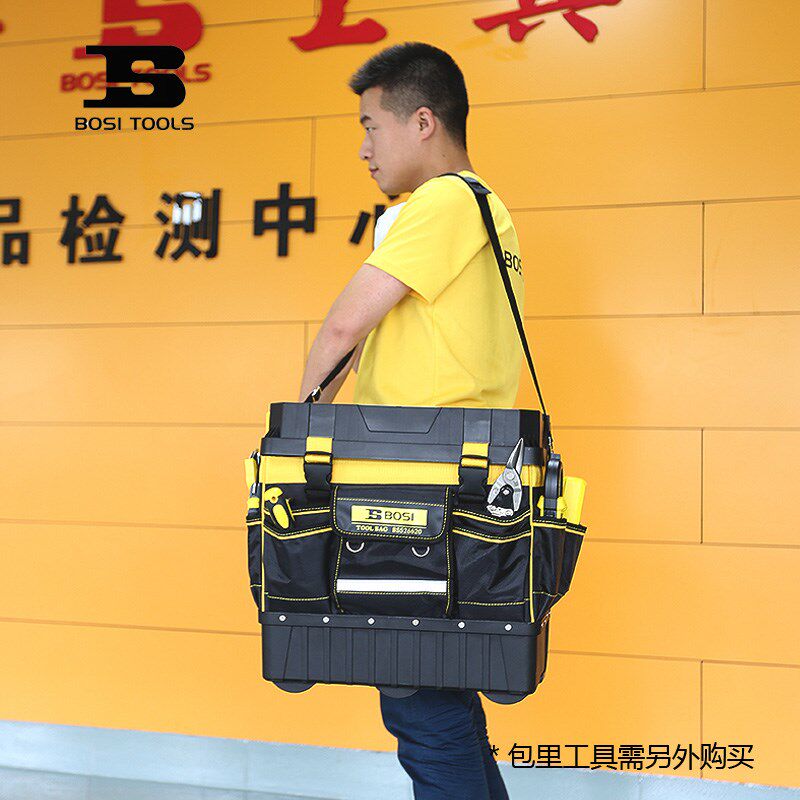 拉杆工具箱带轮工具包拖杆箱大号拉杆滚轮帆布加厚耐磨大承重