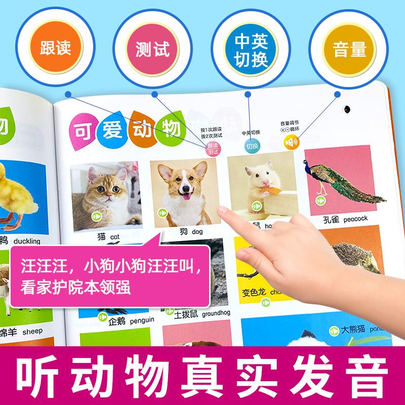 会说话的早教声书宝宝启蒙认知挂图点读发声学习婴幼儿童