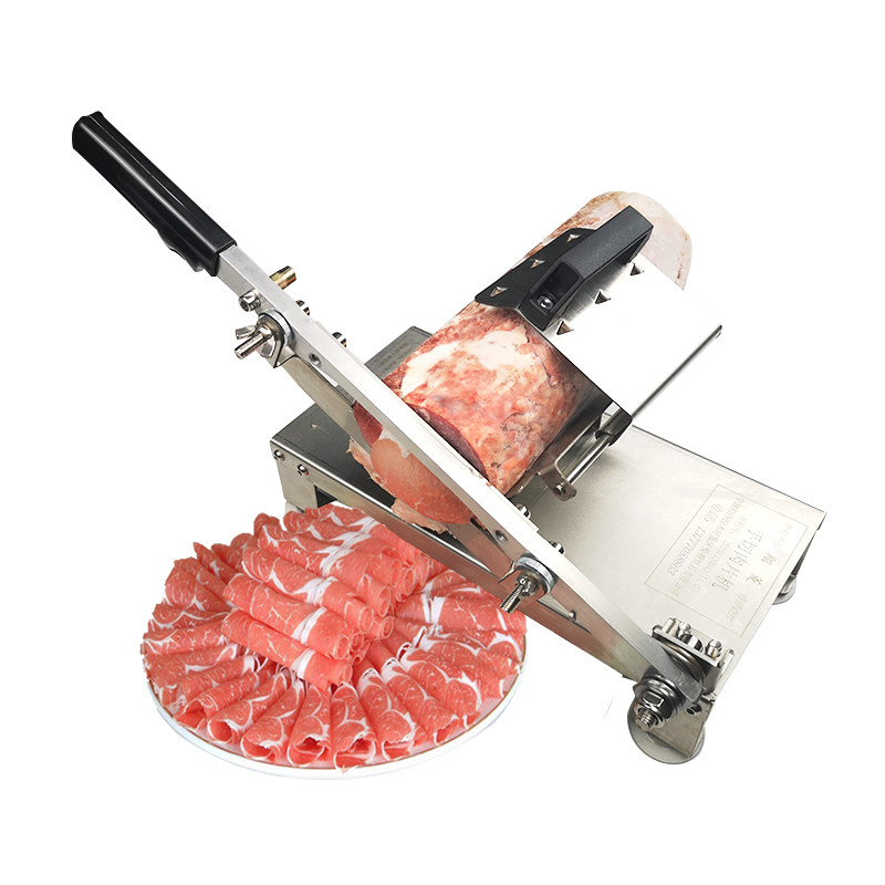 家用羊肉卷切片机手动小型肥牛烤肉冻肉刨肉机蔬菜切片切块刀