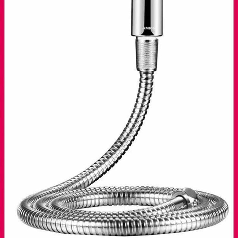 Amico淋浴软管手持式淋浴热水器喷头通用配件不锈钢雨管