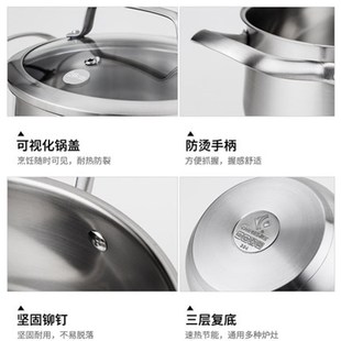 创生汤锅家用小煲煮炖锅加厚电磁炉燃气通用2222m