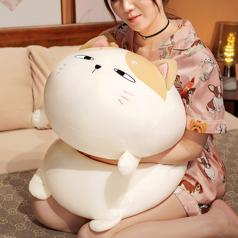 爱胖猫咪抱枕女生睡觉男生款床上靠垫儿童卡通毛绒公仔沙发靠枕