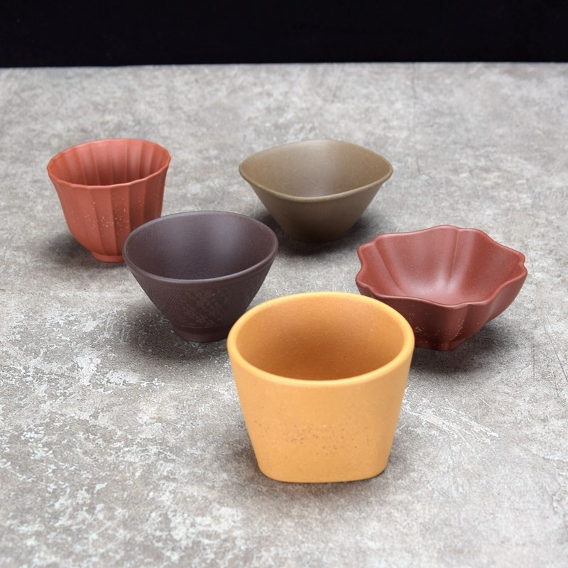 宜兴手工原矿紫砂品茗杯茶碗功夫茶杯茶具茶盅小口杯茶盏装