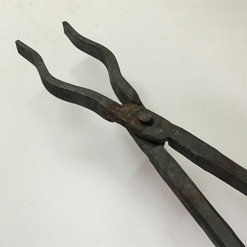 石墨坩埚钳铝锭钳椭圆钳尖扁口钳扁弯咀铁钳铁匠产品钳工具钳