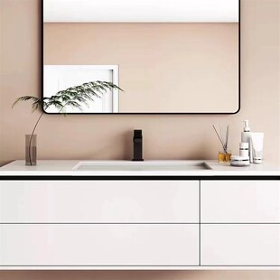 浴室镜子墙自粘免打孔洗手盆上面的防水玻璃镜卫生间厕所壁挂镜